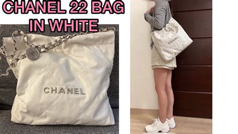 chanel 22 white|chanel 22 small black.